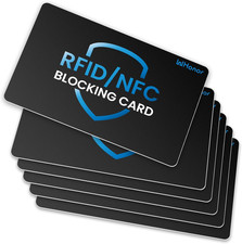 RFID Blocking Card 6 Pack, Anti-Theft Debit  Credit Card Protector