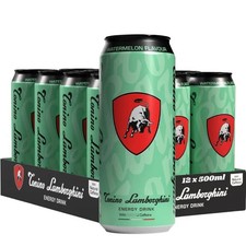 Tonino Lamborghini watermelon energy drink 500ml can - pack of 12