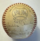 1950's Philadelphia Phillies Signed Baseball - Team Autograph