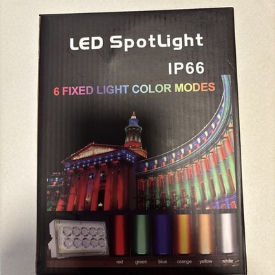 LED Spotlight IP66 6 Fixed Light Color Modes