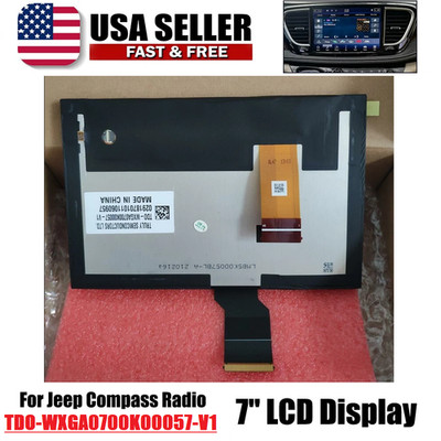 7'' LCD Display Touch-Screen For 2017-2020 Jeep Compass Radio Navigation Replace
