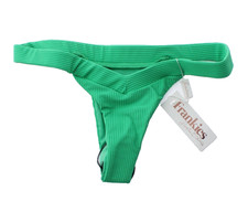 NWT / FRANKIES Women's GEORGIA in Jade CHEEKY Bikini Bottom Size: SMALL