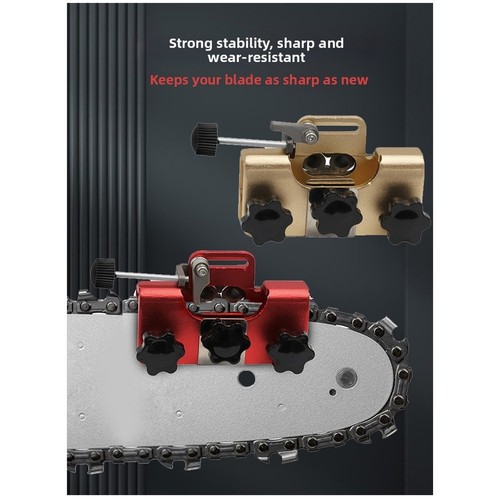 Portable Hand Chain Grinder With 3 HSS Grinding Heads For Chainsaw Sharpening - Zdjęcie 11 z 24