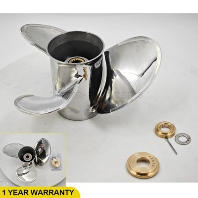 For Yamaha Reliance Stainless Steel prop 15 14 1/2 150-300HP 68F-45970-20-00 NEW