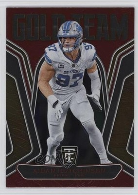2024 Panini Totally Certified Gold Team Mirror Red /249 Aidan Hutchinson #2 1se7