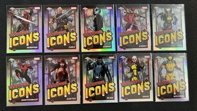 2025 Topps Chrome Deadpool Icons Complete Insert Set (10 cards)