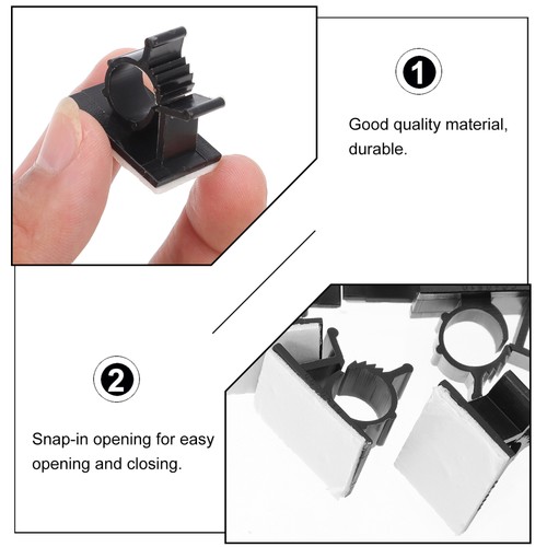 100 Pcs Drahtkartenkabelschnalle Reisen Befestigungsschnalle Aus - 第 2/12 張圖片