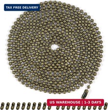 Bronze Ceiling Fan Pull Chain, 120" Extra Long Rust Proof 3mm Beaded Ball Light
