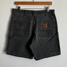 Carhartt B25 BLK black work wear carpenter shorts
