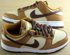 Women's Nike Dunk Low SE Leather Shoes Desert Ochre Vanilla Brown Size 8 NIB
