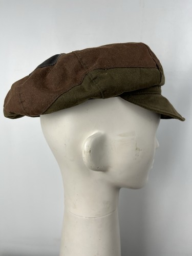 Gorra encerada OLNEY Bakerboy Newsboy Sombrero Plano Pico Gorra Pico Verde Caqui - Imagen 8 de 13