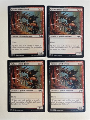 4x Mtg Ultimate Masters Rakdos Shred-Freak NM Magic The Gathering