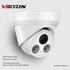 VIKYLIN 4MP IR 30M Night Vision Home IP Camera MIC WDR Outdoor IP67 Waterproof