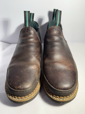 Georgia Boot GR274 Mens Romeo Brown Leather Work Shoe size 9.5 Oil Resistant