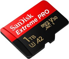 SanDick Extreme PRO MicroSDXC Micro SDXC 1TB Memory Card with Adapter UHS-I, NEW
