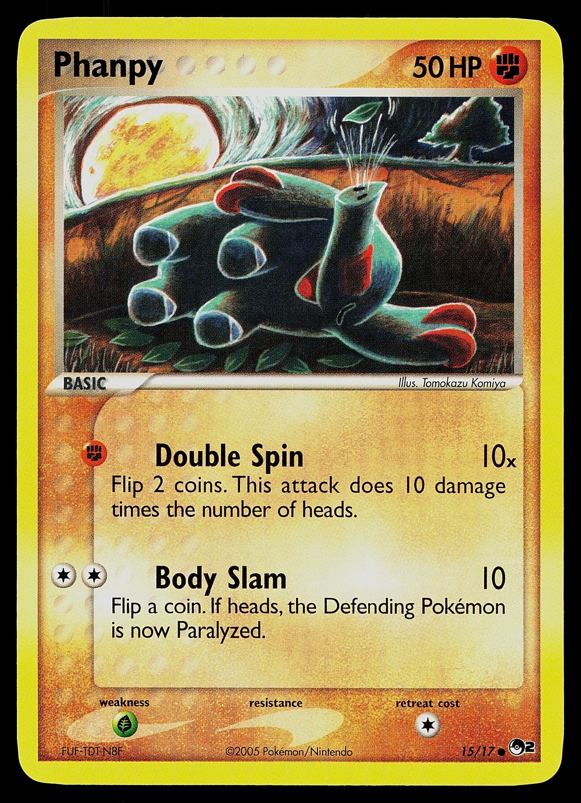 Pokemon Card - Phanpy POP Series 2 15/17 Common