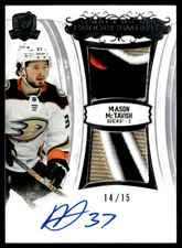 2022-23 UD The Cup Emblems of Endorsements 14/15 Mason McTavish Auto #OFA-MM