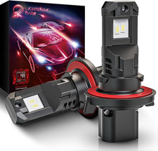 H13 9008 LED Fog Bulbs 24000LM 6500K Xenon White Pack of 2