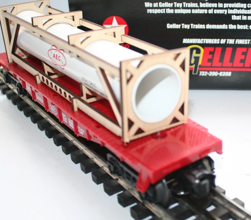 LIONEL GELLER TOY TRAINS 13614 AEC ISO PIPE CAR NEW MADE IN THE USA - Image 3 of 4