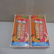 ZipFizz All Natural Energy Drink Mix 28 Sealed Tubes Orange Soda Pink Grapefruit