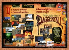 1996 Elder Scrolls II Daggerfall PC Original Advertisement / Retro Promo v3