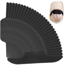 30 PCS Hat Sweat Liners, Adhesive Inserts, Black