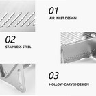 Portable Folding Barbecue Grill Stainless Steel Camping Stove
