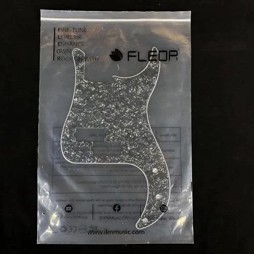 P Bass Pickguard Guitar Scratch Plate Pick Guard for 4 String 4Ply Black Pearl - Picture 4 of 7