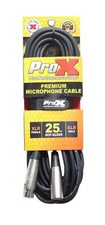 ProX 25ft XLR Male to XLR Female Cable Excellent Durability/Signal Transfer