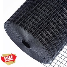 Horch Black Hardware Cloth 1/2" 36"x100ft 19 Gauge Chicken Wire Mesh