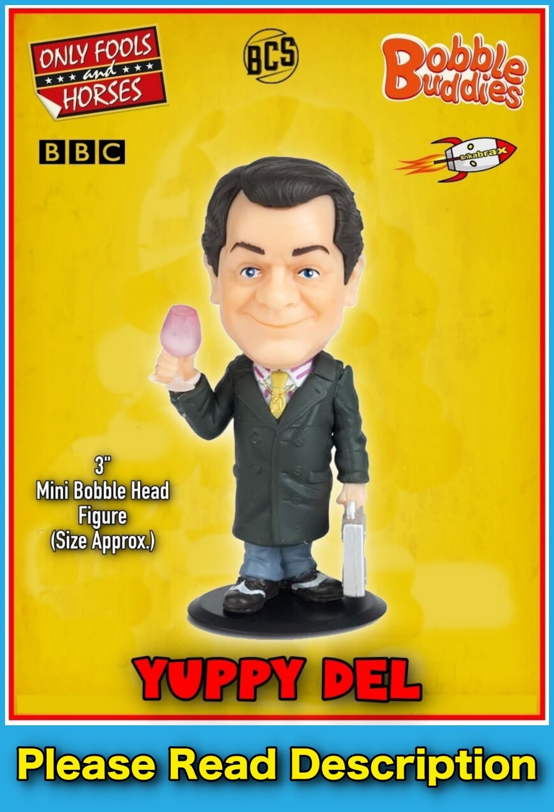 Only Fools & Horses 3"" Mini Bobble Head Buddies YUPPY DEL Collection No. 2 NEW