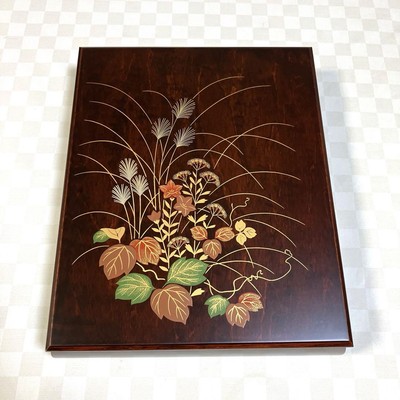 Aizu lacquer wooden Kijiro text box Writing Box Wood japan Craft new
