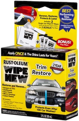 Rust-Oleum 353616 Wipe New Trim Kit 3 oz. Kit, Clear 