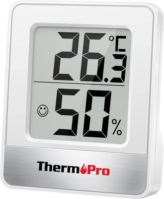 ThermoPro TP49 Digitales Hygrometer, Innenthermometer & Feuchtigkeitsmessgerät für Zuhause