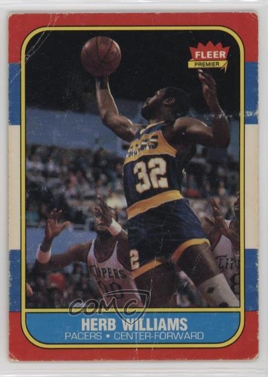 1986-87 Fleer Herb Williams #125 0d22
