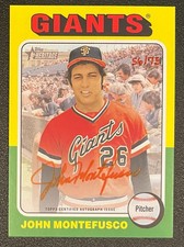 2024 Topps Heritage John Montefusco Red Ink Auto Signed ROA-JMO SF Giants /75