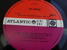 Led Zeppelin 1969 UK DEBUT LP Red/Plum Ver 6 A1/B1 MAGNIFICENT MINT AUDIO HEAR