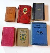 Lot of 6 Antique Books, Whitman, Miss Lou, World Famous Orations, more!