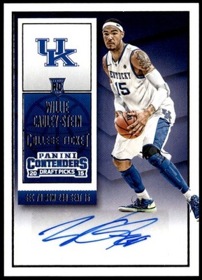 2015 Panini Contenders Draft Picks #150a Willie Cauley-Stein Auto E1
