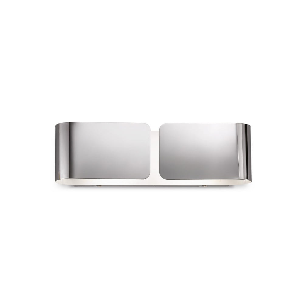 Wandleuchte CLIP AP2 SMALL ARGENTO, 2-flammig, E27, Chrom