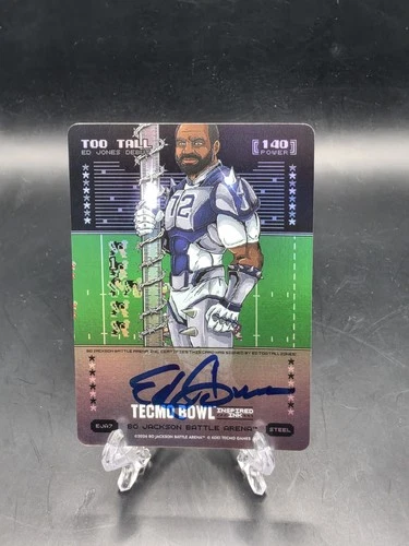 2026 Bo Jackson Battle Arena Tecmo Ed Too Tall Jones AUTO STEEL Inspired Ink