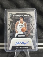 Jalen Bridges Rookie Signing Day Auto Prizm Draft Picks #SD-BRD