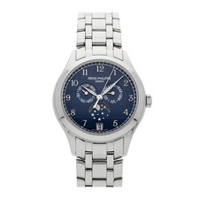 Patek Philippe Complications Annual Calendar Moon Phases Steel Watch 4947/1A-001