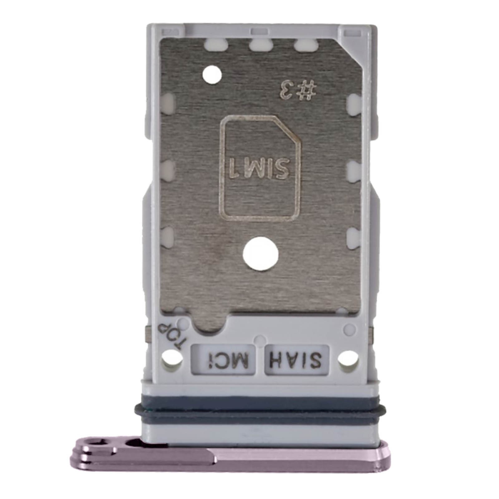 Tiroir SIM pour Galaxy S23 et S23 Plus couleur Lavender