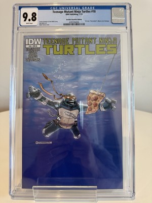 TEENAGE MUTANT NINJA TURTLES #18 RI TORRES NIRVANA HOMAGE VARIANT CGC 9.8 IDW 