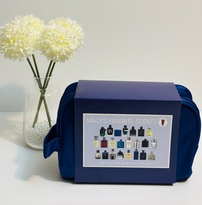 Limited Macys' 25-Pc. Fragrance Sampler Set For Him With Blue Gift Bag