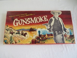 Vintage 1958 Gunsmoke Board Game Lowell Toy James Arness Marshal Matt Dillon