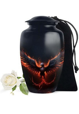 Yatskia Phoenix Urn for Ashes Decorative for Human Ashes. Classic Large, 10 Inch
