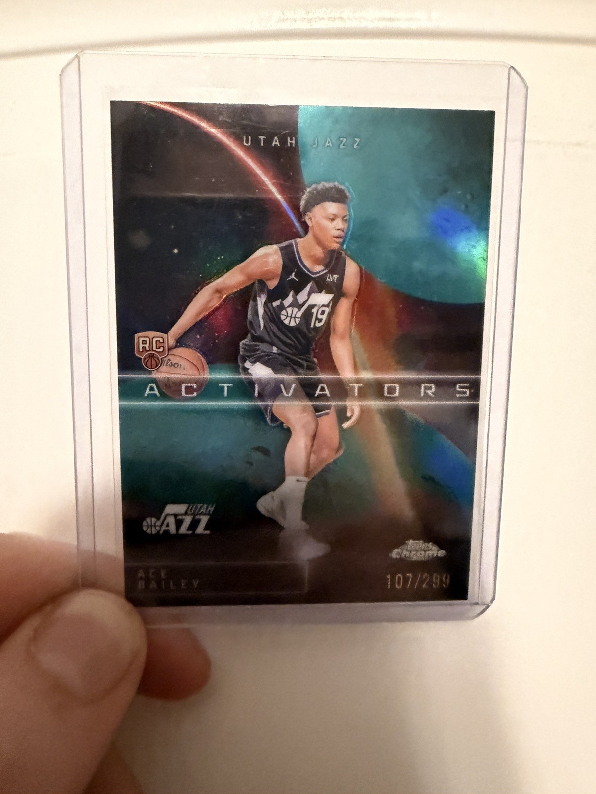 2025-26 Topps Chrome AC-15 Ace Bailey RC Activators Teal /299 - Utah Jazz