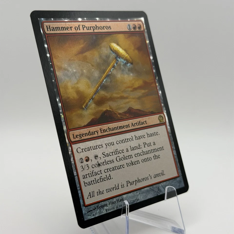 Magic MTG: Hammer Of Purphoros - Theros (THS) #124 (Near Mint) *FOIL* Misprint* - Image 2 of 4